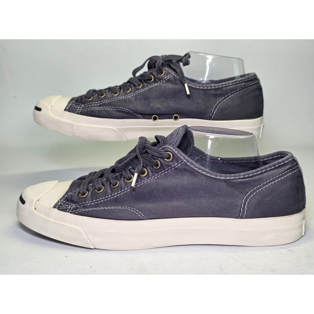 Converse Jack Purcell Men's Size 11 Women's 12.5 Navy Casual Sneakers Low Shoes - Picture 3 of 14